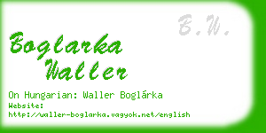 boglarka waller business card