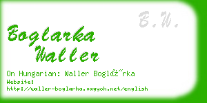 boglarka waller business card
